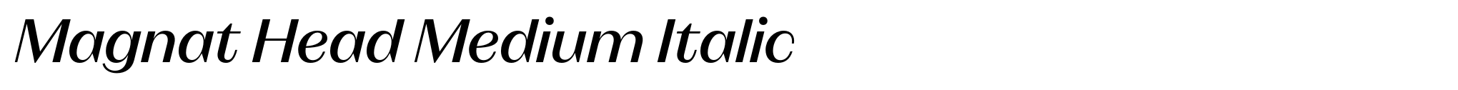 Magnat Head Medium Italic image